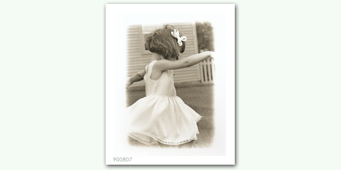 photograph of girl in dress