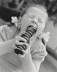 photograph of girl and cookies