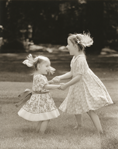 photograph of girls dancing